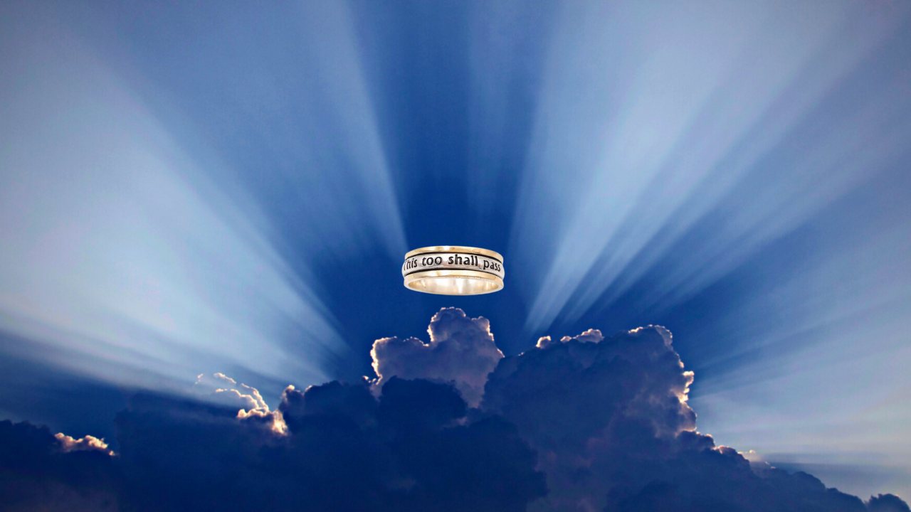 A ring engraved with the words: 